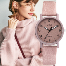 Women's Wristwatch Fashion Retro Leather Band Quartz Dress Clock Luxury Pink Sweet Popular Ladies Watch Creative Sports Watch 2024 - buy cheap