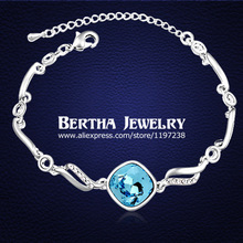 Unique Brand Bracelets & Bangles Pulseras Pulseira Feminina Women Crystals from Swarovski Cristal Bijoux Charm Jewelry 2024 - buy cheap