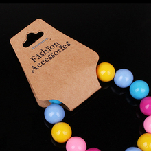 4.4x10.6cm 300pcs/lot Kraft Paper Jewelry Card Necklace Display Cards Packaging Brown Paper Jewelry Display Card   H0157 2024 - buy cheap
