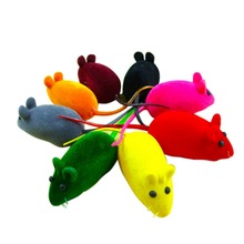 Juguetes De Ratones bonitos para cachorros, de Color aleatorio, de Hoomall, juguete con chirrido interactivo, juguete de piel de ratón de goma para gatos, suministros para mascotas 2024 - compra barato