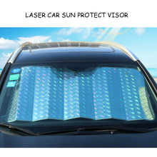 Universal Laser Car SUV Sun Protect Visor Sunshade Front Window Sun Protection Foldable Windshield Film Summer Sun Block Cover 2024 - buy cheap