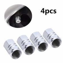 Mayitr 4pcs 16x10mm Universal Tire Valve Cap Silver Aluminum Car Wheel Tire Tyre Valve Air Stem Cover 2024 - buy cheap