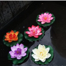 Artificial Flowers for Fish Tank Pond Water lily Lotus Aquarium Home Decoration 1Pc  Floating Artificial Lotus Ornament Decor 2024 - buy cheap