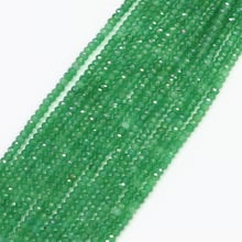 Encantos verde aventurine pedra natural jades chalcedônia 2*4mm facetado abacus grânulos soltos diy jóias da forma 15 "b581 2024 - compre barato