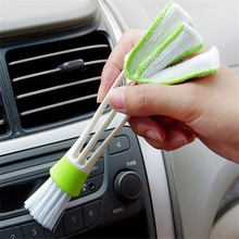 Car Air-Condition Cleaner Blinds Brush discharge interior air ducts keyboard Both Side stove regulator for Cars accessories 2024 - buy cheap