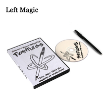 Acessórios de mágica sem ponta (dvd + mágica) de filme gregory wilson, caneta de rua para ilusionismo 2024 - compre barato