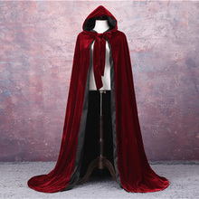 Wedding Velvet Cloak Elegant Wedding Wine red Velvet Bridal Cloaks With Winter Wedding Capes Jackets 2024 - buy cheap