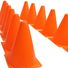 Cones de brinquedo, 12 peças, 18cm, deslumbrante, brinquedo, marcador de trânsito, laranja, percurso, futebol, exercícios de pilotagem, suprimentos do2, imperdível 2024 - compre barato