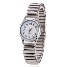 Stainless Steel  Band Alloy Lovers Business Quartz Movement  Wristwatch Elastic Strap Band Couple Wrist Watch 2024 - buy cheap