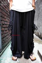 28-44 ! 2016 Men's clothing  fashion non-mainstream culottes big trouser legs boot cut wide leg pants Plus size singer costumes 2024 - buy cheap