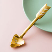 Creative Cupid Arrow Love Spoon Stainless Steel Coffee Spoon Dessert Spoon Stirring Spoon Baking Kitchen Tools 2024 - buy cheap