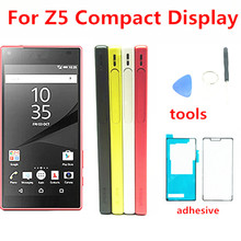 Оригинальный ЖК-дисплей 4,6 дюйма для SONY Xperia Z5, Компактный ЖК-дисплей, сенсорный экран с рамкой для SONY XPERIA Z5 Compact LCD Z5 mini E5823 E5803 2024 - купить недорого