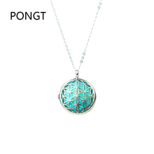 Flower of Life Pendant natural stones Necklace for Women Men reiki opal stones and crystals Sacred Geometry meditation jewelry 2024 - buy cheap