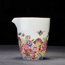 Taza de Feria de esmalte de cerámica, taza grande de porcelana pintada a mano con filtro de mar de té azul y blanco, accesorios de Ceremonia de té Kungfu Teaware 2024 - compra barato