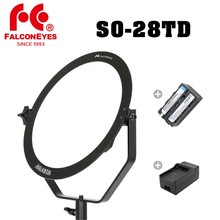 FalconEyes 28W SO-28TD 3000-5600K Светодиодная панель с регулируемой яркостью круглая мягкая Светодиодная лампа для видеосъемки 2024 - купить недорого