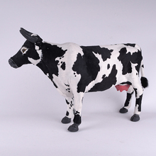 Boneco de vaca em plástico e pele, brinquedo de vaca fofo simulação bonito presente 53x30cm a37 2024 - compre barato