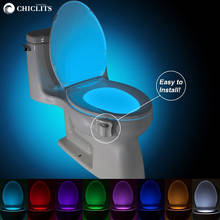 LED Toilet Seat Night Light Smart PIR Motion Sensor Lamp 8 Colors Changeable Waterproof Backlight WC Toilet Bowl Light for Child 2024 - buy cheap