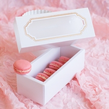 Free shipping 5 pieces European transparent window decoration macaron dessert cake box macarons packing favors supply gift boxes 2024 - buy cheap