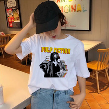 pulp fiction women t shirt korean style tee Movie shirts t-shirt top female girl harajuku plus size 2019 ulzzang Mia tshirt 2024 - buy cheap