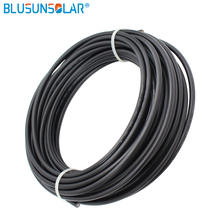 200meter roll 6.0mm sq solar cable Bulk Black copper #10 AWG 1000 volt PV Wire with Tough XLPE insulation 2024 - buy cheap