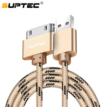 SUPTEC USB Cable Fast Charging for iPhone 4S 4 iPad 1 2 3 iPod Nano iTouch Nylon Braided 30 Pin Charger Cable Data Cord 2024 - buy cheap