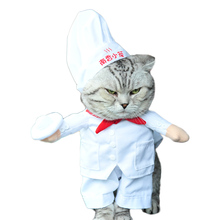 Funny Cat Costume Chef Style Clothes For Dogs Halloween Cosplay Suit For Cats Funny Pet Clothing Puppy Christmas New Year Outfit 2024 - buy cheap