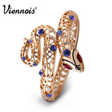 Viennois Women Snake Bracelet & Bangles Austrian Crystal Rhinestone Animal Cuff Bangles Charm Girls Party Gifts Fashion Jewelry 2024 - buy cheap
