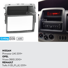 Double Din Car Fascia Radio Panel for Nissan Primastar (J4) 2011-2014 Dash Kit Facia Face Plate Adapter Cover Bezel Console Trim 2024 - buy cheap