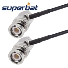 Superbat BNC Right Angle male Plug to BNC Right Angle Plug Pigtail Cable RG174 30cm 2024 - buy cheap