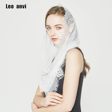 Leo anvi luxury brand women lace hair hijab headtie shawl head scarf Church prayer wedding foulard cheveux szaliki i chusty 2024 - buy cheap