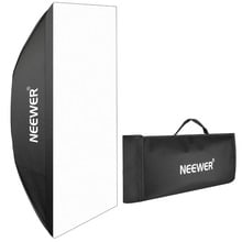 Neewer-softbox portátil e retangular, 60x90cm, 23.6 polegadas e 35.4 polegadas, para canon, nikon 300w, 400w e 600w 2024 - compre barato