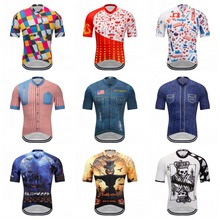 SGCIKER specia design colorful mens cycling Jersey summer Bicycle maillot breathable bike clothing Ropa Ciclismo top only 2024 - buy cheap