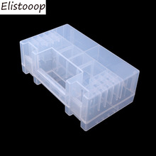 Caixa para armazenamento de pilhas, organizador, suporte, recipiente, caixa de plástico, bateria aa, 2019 2024 - compre barato