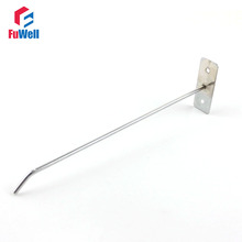 10pcs 250mm Supermarket Wall Board Hooks Hanger Metal Chrome-plated Wall Mount Display Hook 2024 - buy cheap