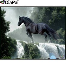 Diapai 5d pintura diamante 100% completa quadrada/redonda broca "cavalo cascata" bordado de diamante ponto cruz decoração 3d a224 58 2024 - compre barato