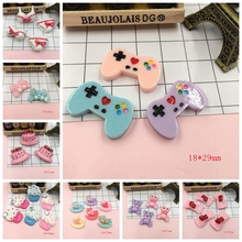 Resin Kawaii Birthday Cake, Cute Game Player, Horse Flat Back Cabochons for Hair Bow Center,Scrapbooking, DIY 2024 - buy cheap