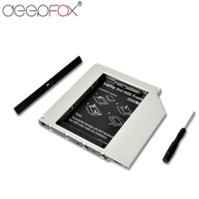 Proffox caixa hdd 2 ° 9.5mm sata para sata 2.5, invólucro para laptop, adaptador optibay ssd, capa de alumínio 2024 - compre barato