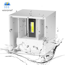 White Shell COB Cube LED Wall Lamp Waterproof IP65 7W Aluminum Light Modern Home Lighting Indoor Outdoor Decoration AC 220V 2024 - buy cheap