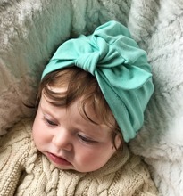 Fashion baby hat Solid Turban a headscarf for a girl Elastic caps for Girls 8 style baby cap Bow tie baby Infant Accessories 2024 - buy cheap