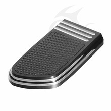 Black Chrome Defiance Brake Pedal Pad For Harley Touring  Electra Glide FLHT Heritage Softail 1986-2017 Dyna 12-16 2024 - buy cheap