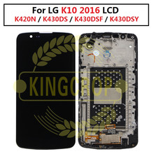 5,3 "для LG K10 LTE K430 K430DS/K410 K420 K420N K430DSF K430DSY ЖК-дисплей с рамой Дисплей с кодирующий преобразователь сенсорного экрана в сборе 2024 - купить недорого