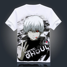 Tokyo Ghoul T-shirt New Japan Anime Ken Kaneki Cosplay Costume Comfortable Breathable Milk Fiber T Shirt For Men Women Tops Tees 2024 - buy cheap