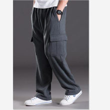 Plus Size 5XL Pocket Baggy Sweatpants Men's Fleece Elastic Waist  Long Pants Thicken Hip Hop Tide Autumn Winter Trousers Men 2024 - buy cheap