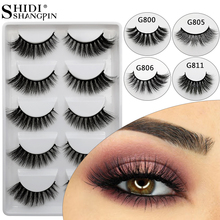 SHIDISHANGPIN 5 Pairs False Eyelashes Natural 3D Mink Lashes Long Mink Eyelashes Makeup Fluffy Faux Cils Maquiagem False Lashes 2024 - buy cheap