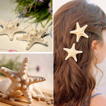 Grampos de cabelo estrela do mar, grampos de cabelo elegantes estrela do mar para festa de casamento acessórios de cabelo para praia verão diy 2024 - compre barato