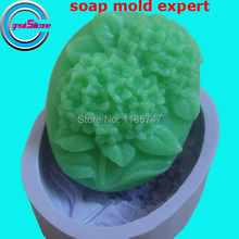 Molde de silicona para jabón en forma de flor 3D, moldes de silicona para jabón más suaves para manualidades 2024 - compra barato