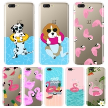 Summer Dog Pink Flamingo Pineapple Soft Back Cover For OnePlus 3 3T 5 5T 6 6T Phone Case Silicone For One Plus 3 3T 5 5T 6 6T 2024 - buy cheap