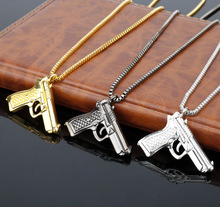 Joyería Charm hombres mujeres Punk Hip hop cuello pistola Uzi pistola gargantilla colgante y collar cadena Vintage figura de acción Cosplay Juguetes 2024 - compra barato