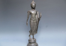 Song voge gem S0057 16, templo budista, soporte de bronce de cobre, estatua de Buda Sakyamuni rulai 2024 - compra barato