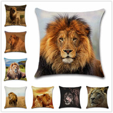 The king of the prairie lion leo printed pillowcase Decoration home sofa chair seat decor room friend kids gift cushion cover 2024 - buy cheap